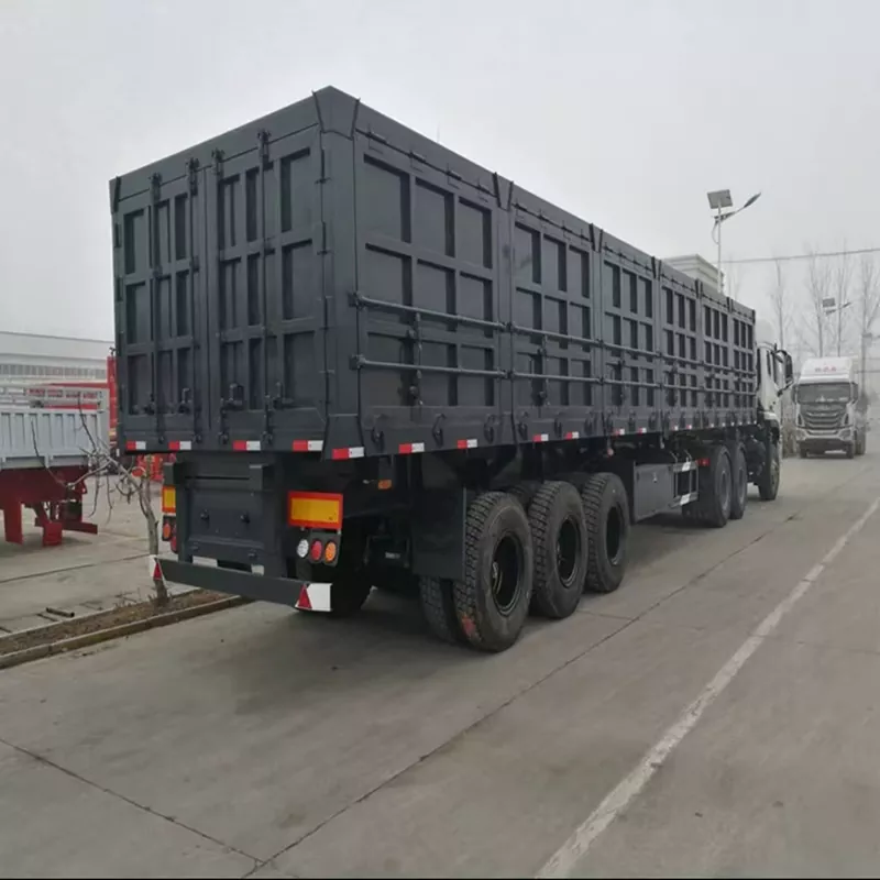 Heavy-Duty Reinforced Side-Tipping Dump Semi-Trailer